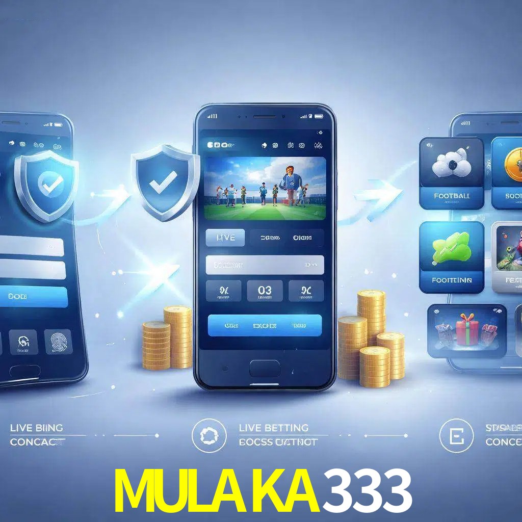 Pasos de acceso a la app MULAKA333 en pantalla de teléfono móvil
